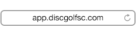 Enter app.discgolfsc.com in your mobile Safari browser